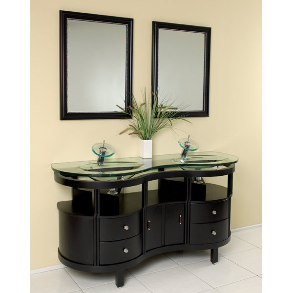 Fresca Classico 63" Double Unico Modern Bathroom Vanity ...