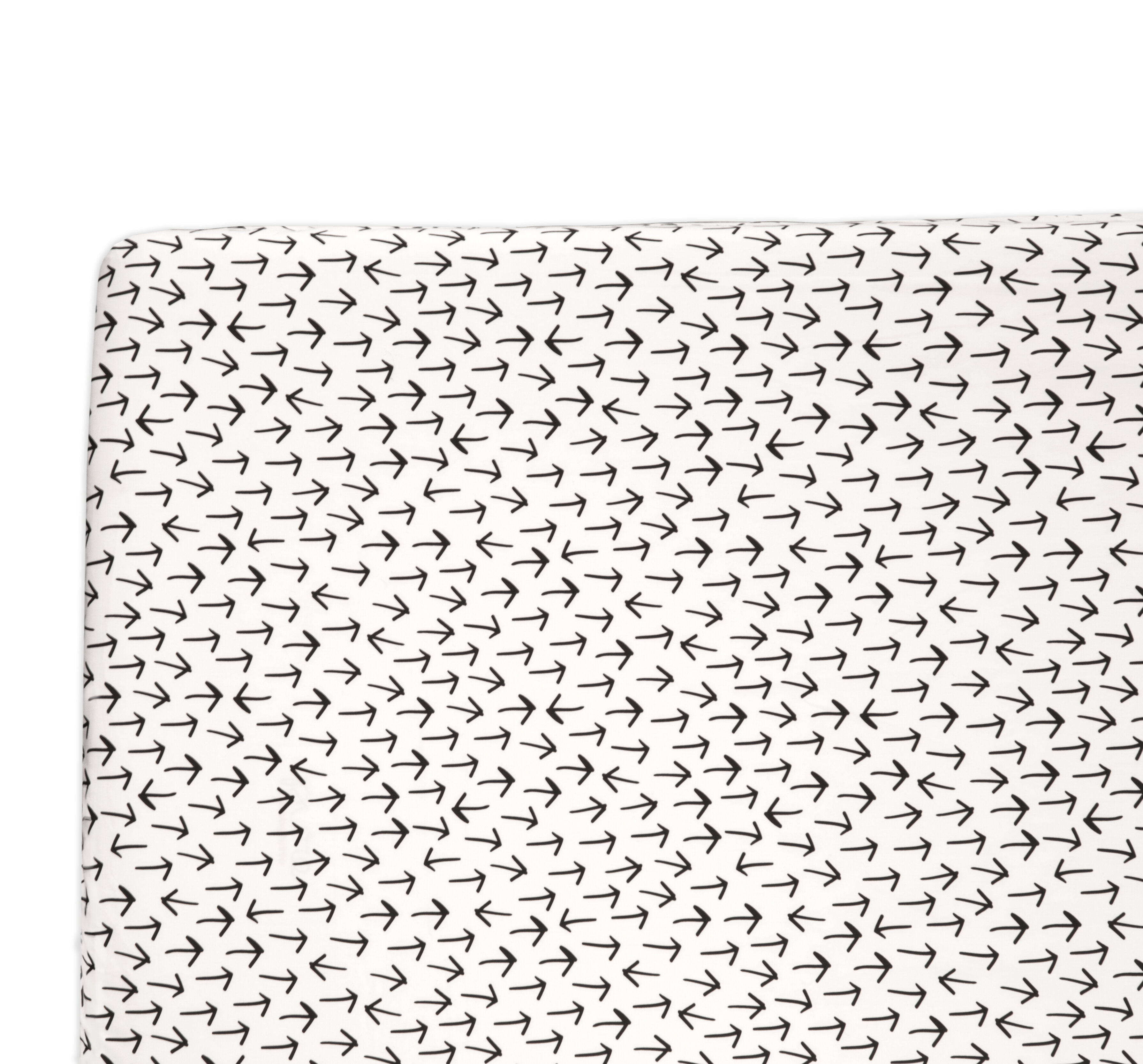 monochrome crib sheets