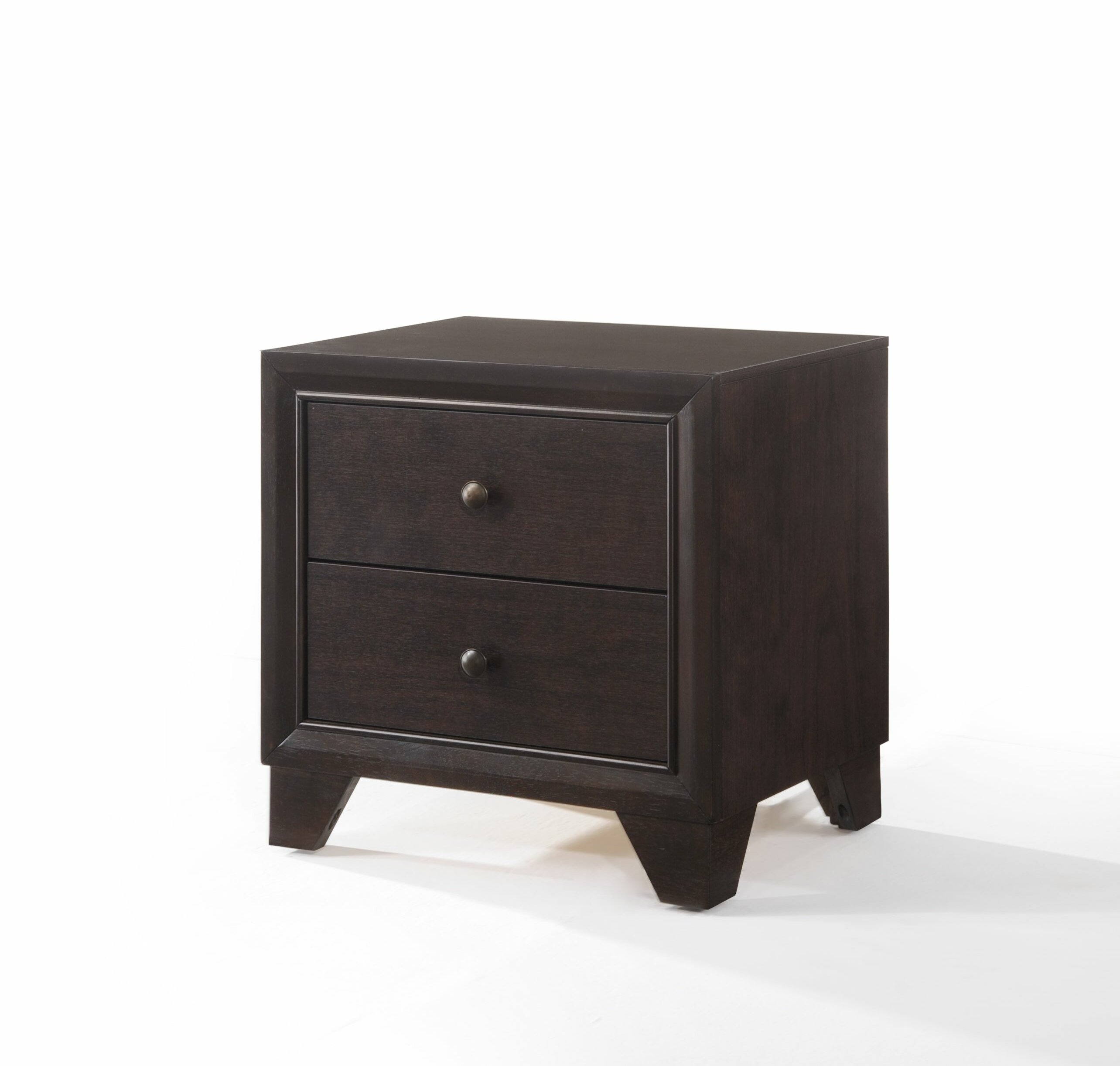 Red Barrel Studio Kibby 2 Drawer Nightstand In Espresso Reviews Wayfair