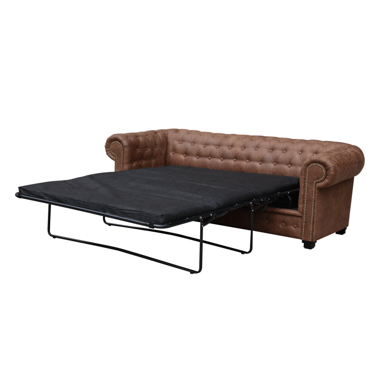 leather fold out sofa bed