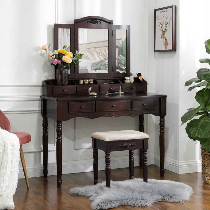 dark pine dressing table