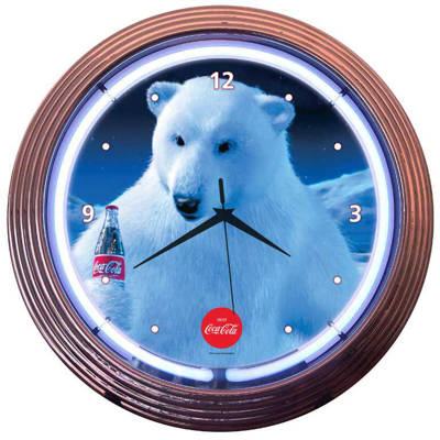 Coca-Cola Classic 1910 Neon Clock sign Coke Fully Licensed 15/" Neonetics 8CCCLA