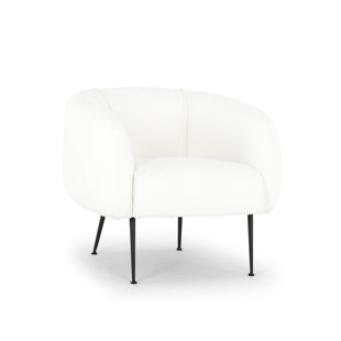 black and white accent chair