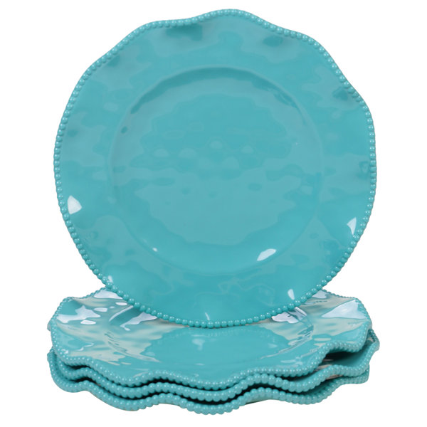 turquoise dinner plate set