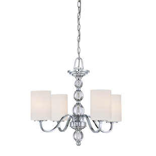 Go to store & view more images Christena 4-Light Shaded Chandelier by House of Hampton