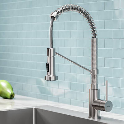 Symmons Unity Pull Out Single Handle Kitchen Faucet Wayfair