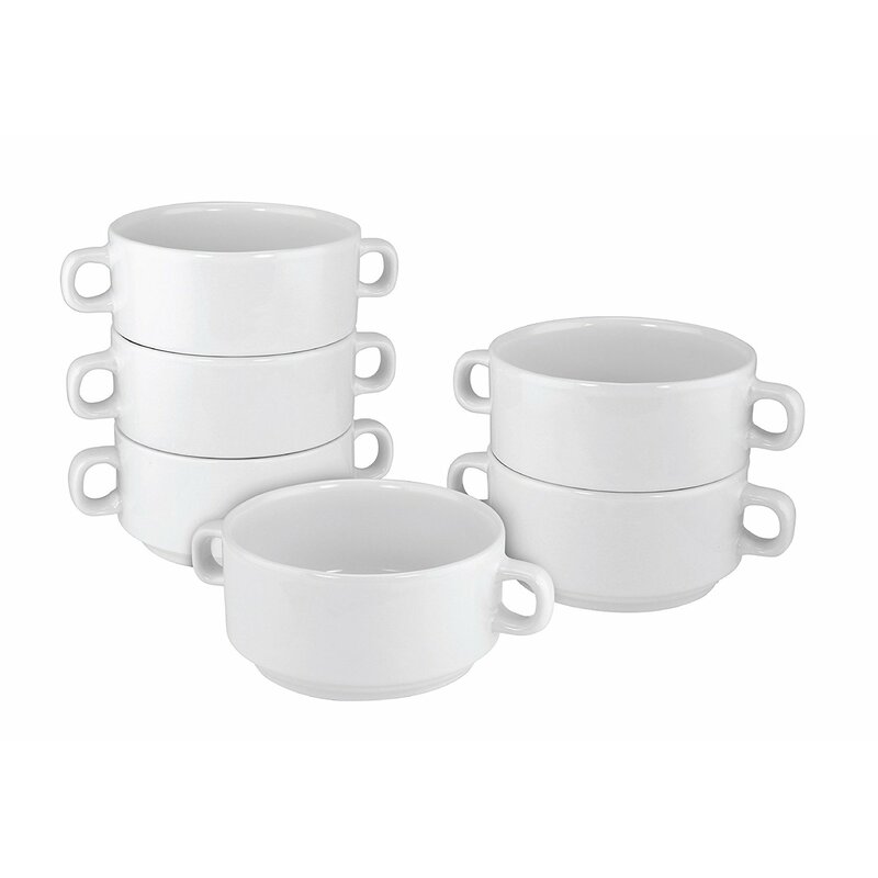 Latitude Run® Deja 20 oz. Porcelain Stackable Soup Bowl & Reviews | Wayfair