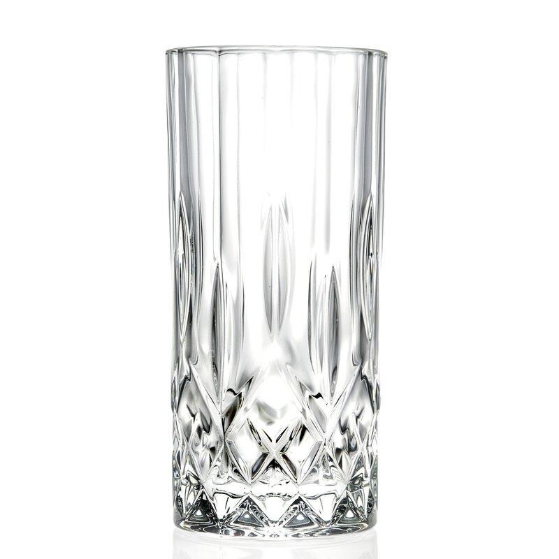 Astoria Grand Mehara 12 oz. Crystal Highball Glass | Wayfair