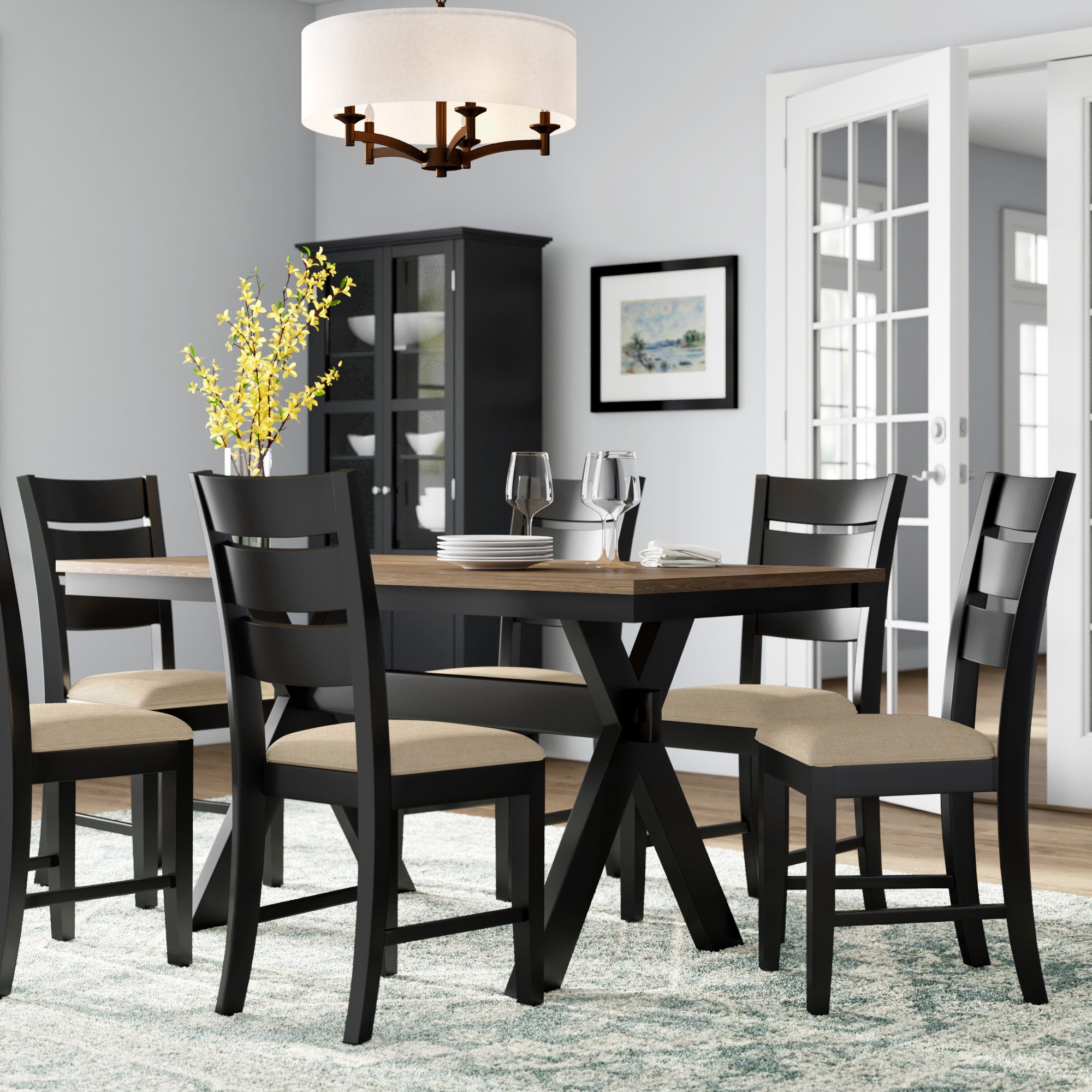 Winston Porter Oaklyn 7 Piece Dining Set Wayfair