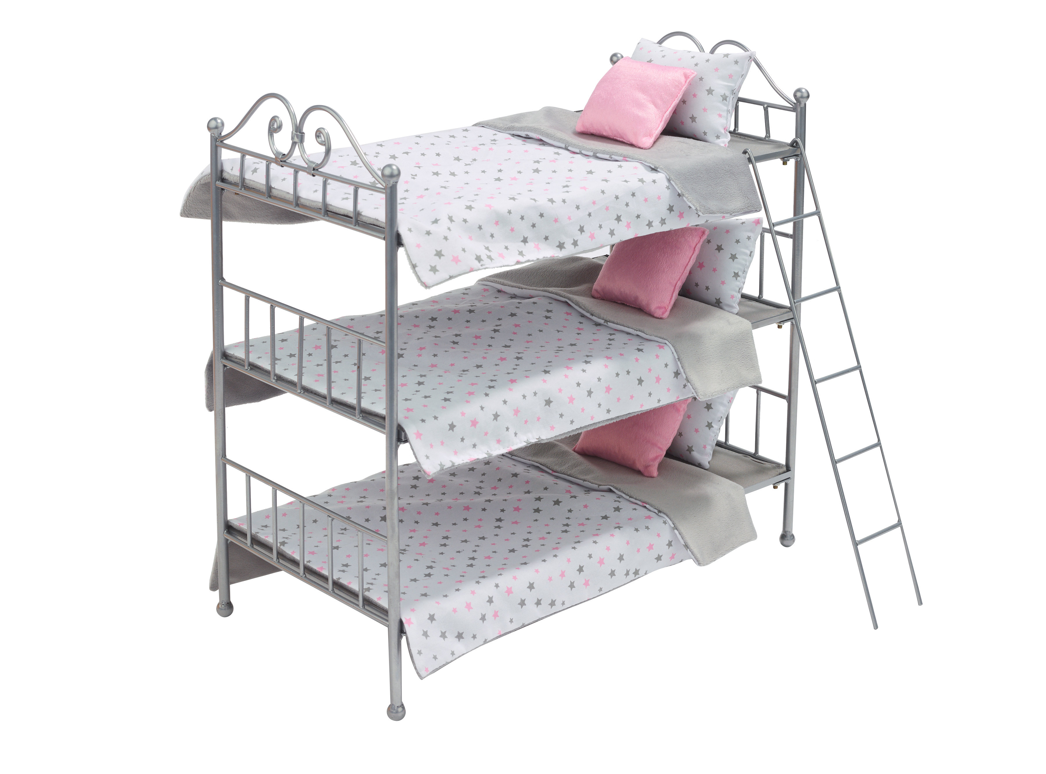 18 inch doll triple bunk beds