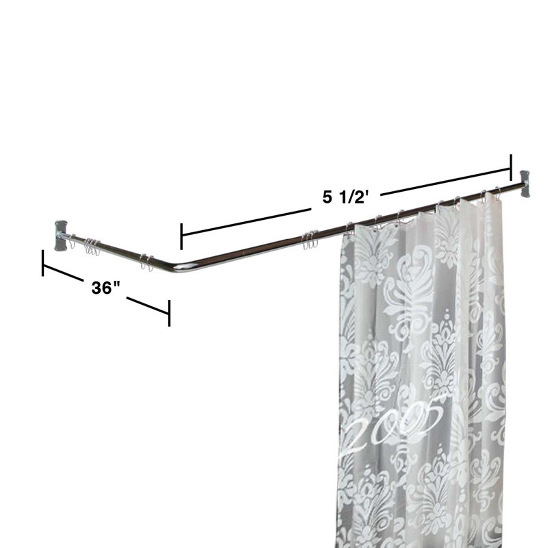 The Renovators Supply Inc Two Sided 5 5 L Shaped Fixed Shower