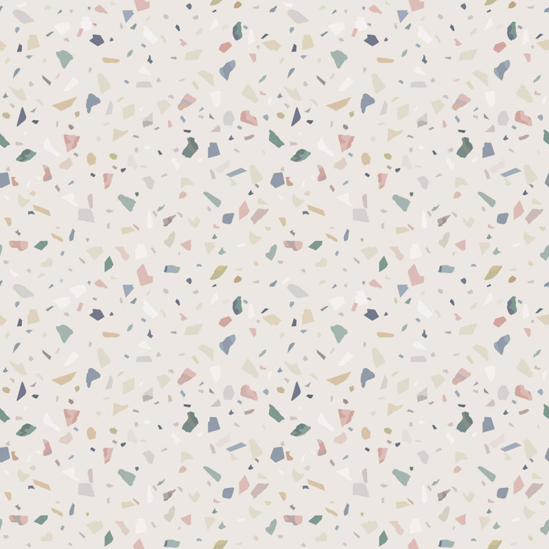 terrazzo basic removable peel and stick wallpaper roll