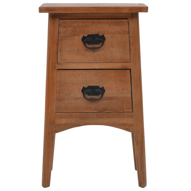 Union Rustic Dutcher 2 Drawer Bedside Table Wayfair Co Uk