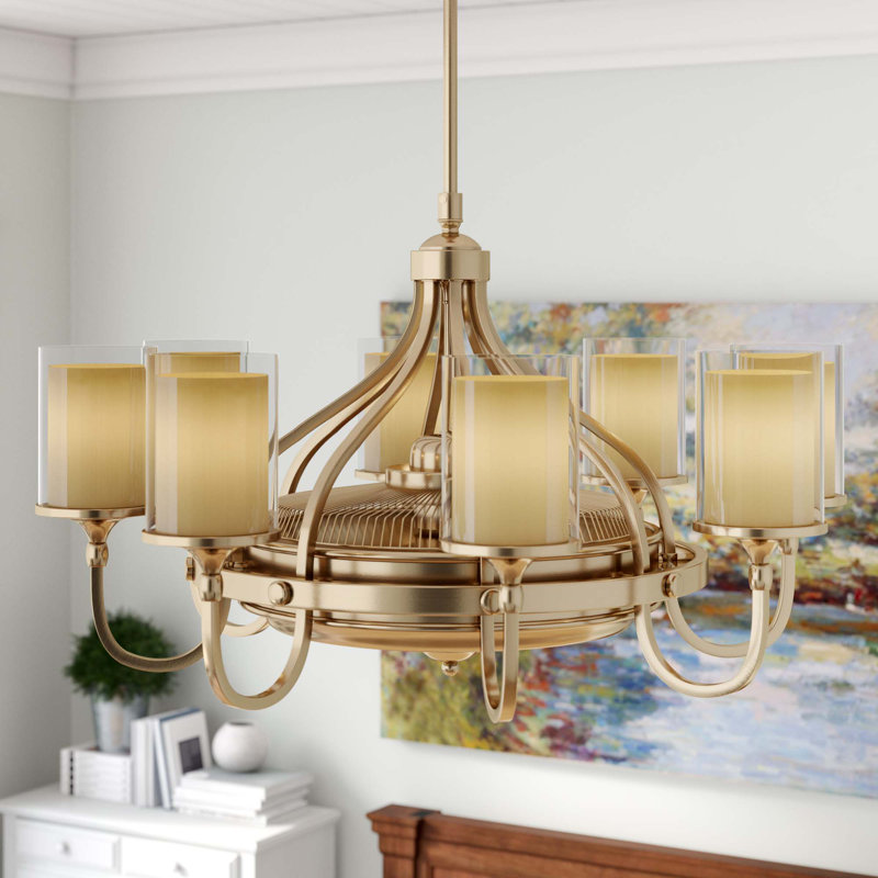Darby Home Co 36" Sneller 3 - Blade Chandelier Ceiling Fan ...