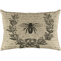 bee pillow cover