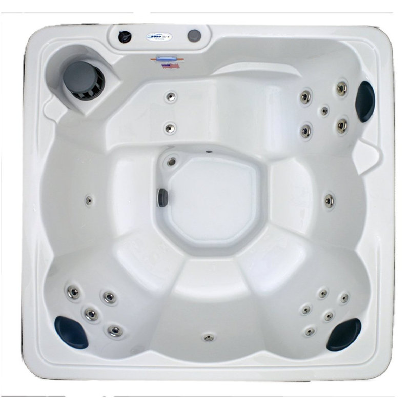 Hudson Bay 6-Person 19-Jet Plug and Play Hot Tub with Underwater LED Light