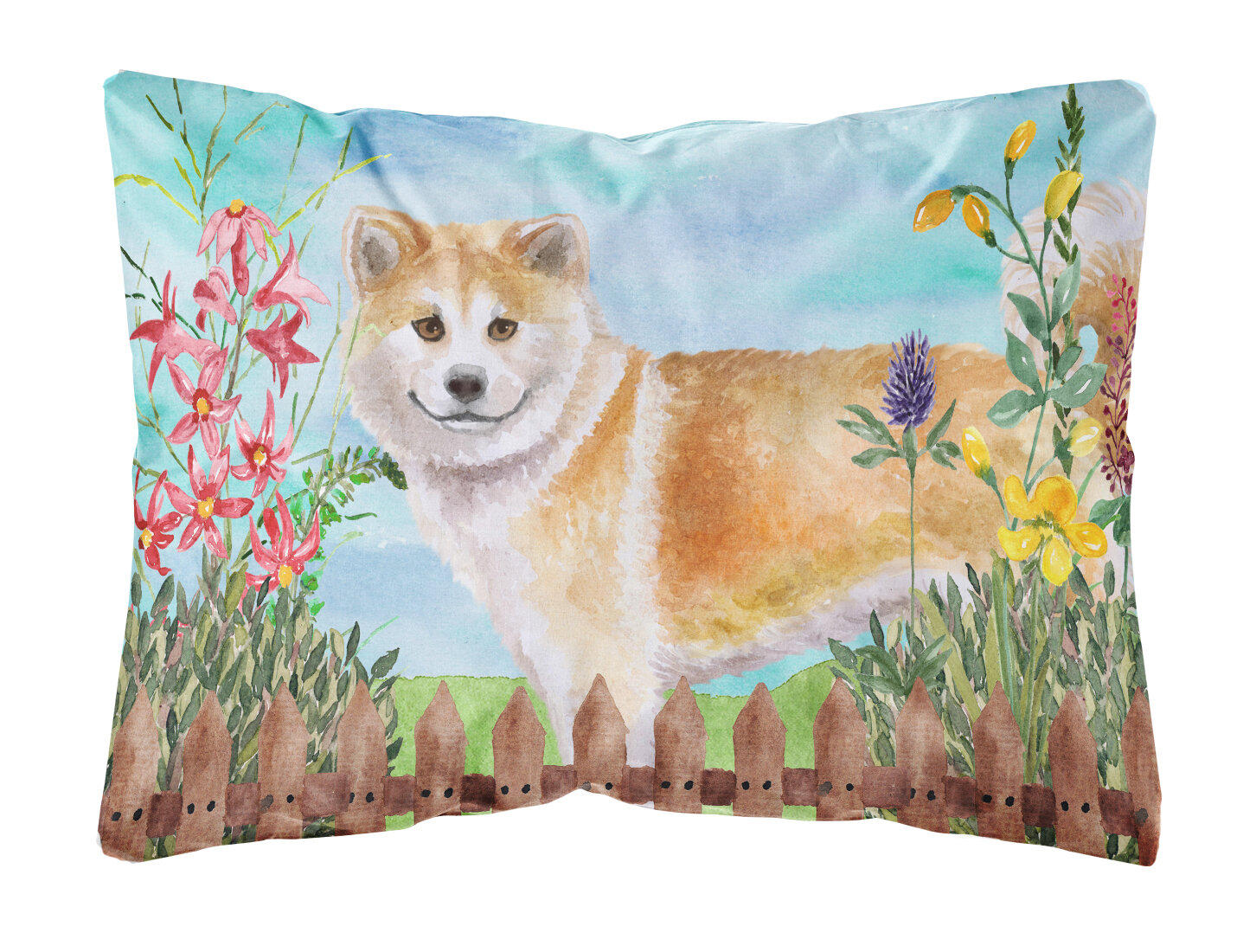 shiba throw pillow