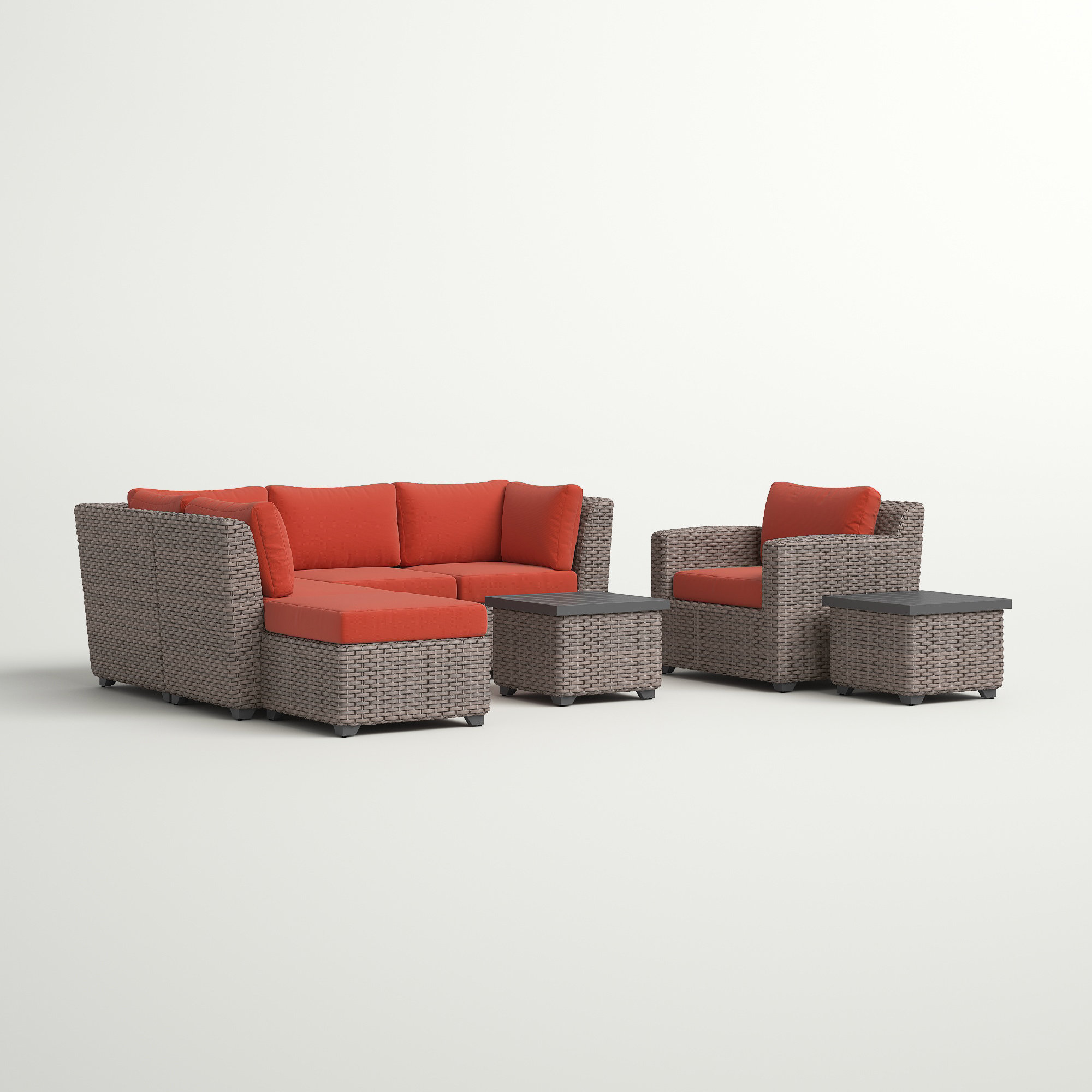 merlyn 8 piece rattan sofa seating