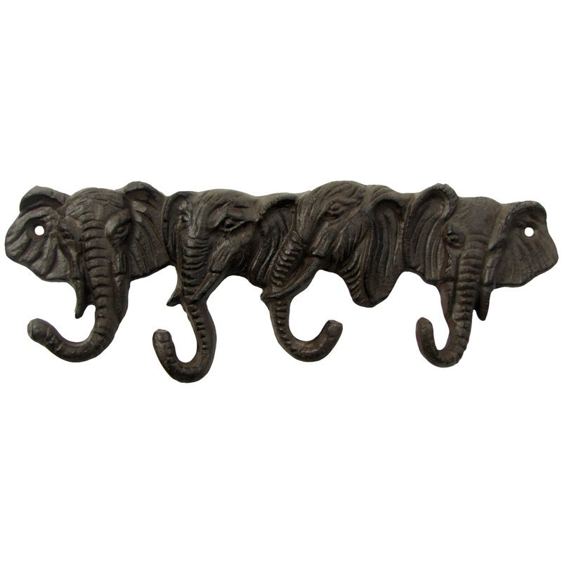 Cast Iron STAGECOACH Towel Hanger Coat Hooks Hat Hook KEY Rack Western COWBOY