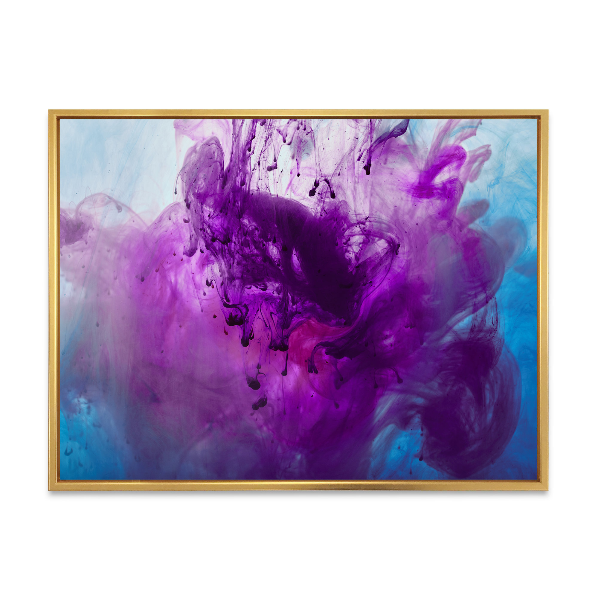 Wrought Studio Purple Blue Mixing Ink Color Purple Blue Mixing Ink ...