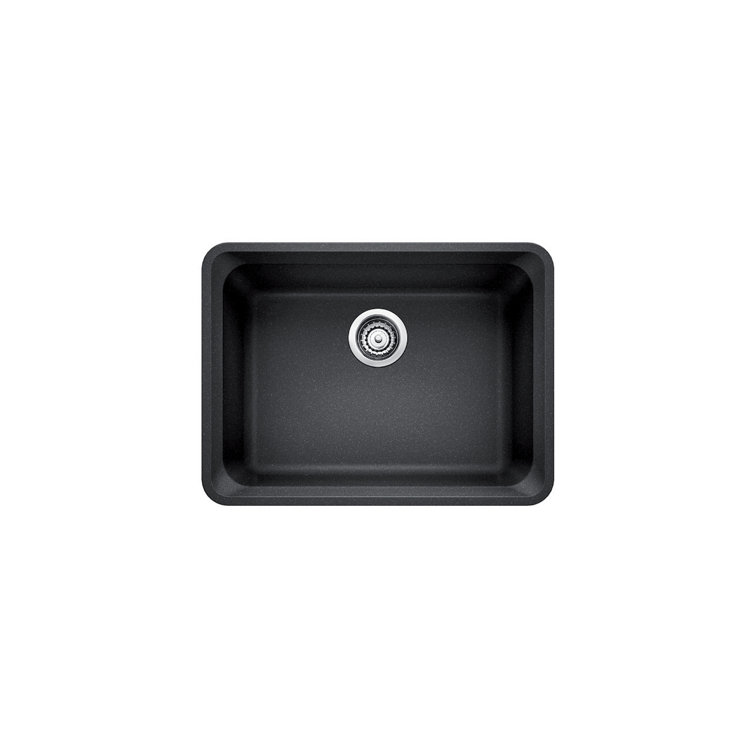 Blanco Vision Silgranit24 L X 18 W Undermount Kitchen Sink With Basket Strainer Wayfair Ca