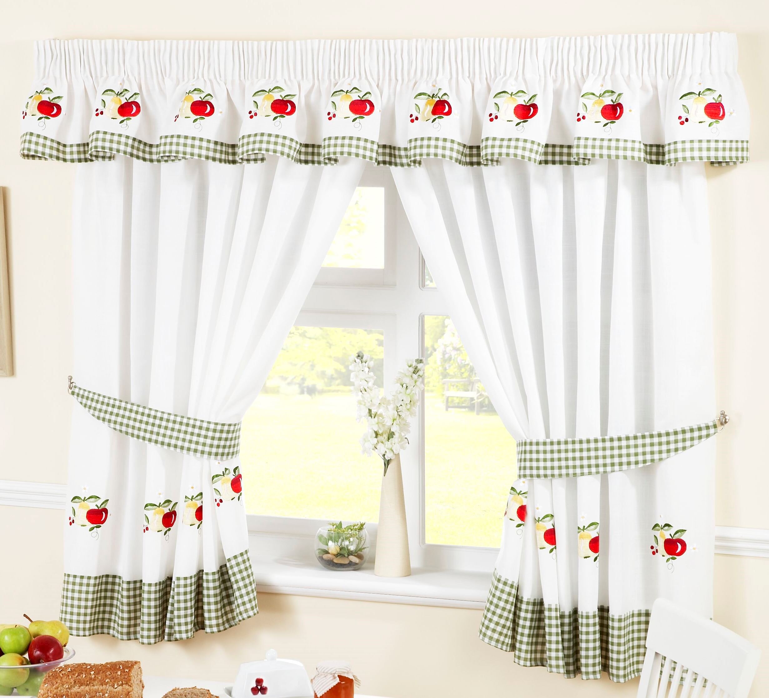 Brambly Cottage Sampson 5 Piece Kitchen Curtain And Pelmet Set Reviews Wayfaircouk