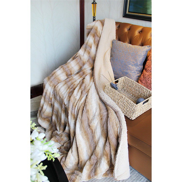 threshold faux fur pillow