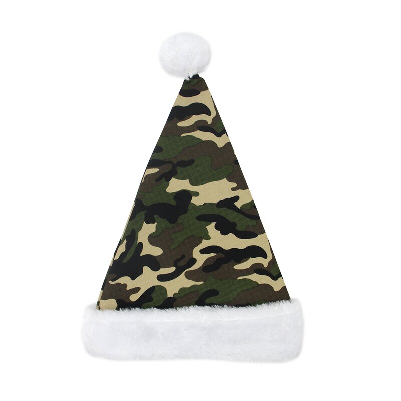 camo santa hat