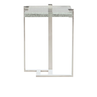Mott Glass Top Frame End Table Bernhardt