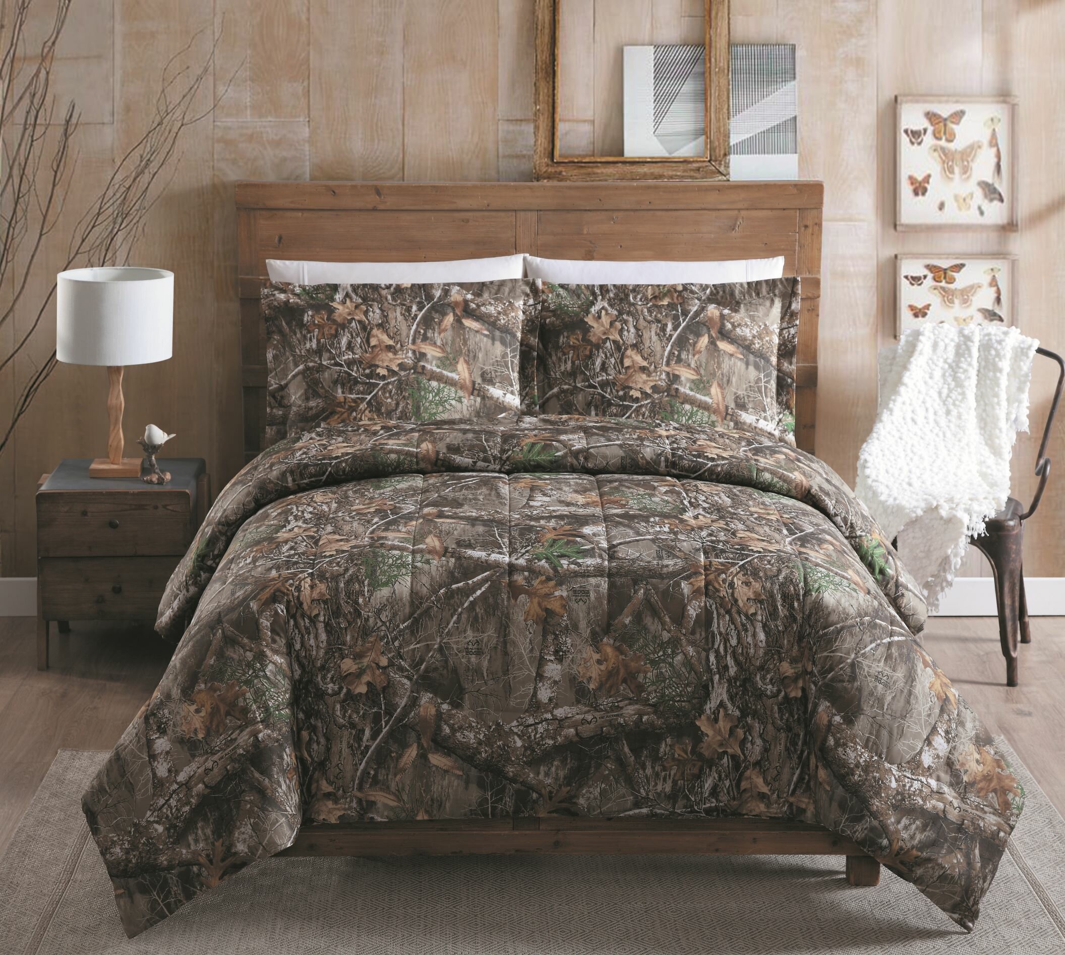 Realtree Pink Camo Camouflage Comforter Bedding Set 