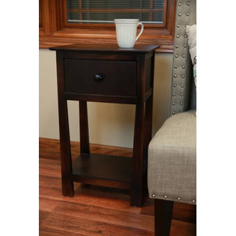 Loon Peak Darley End Table With Storage Wayfair