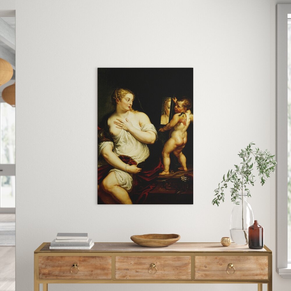 Rubens Venus And Cupid Large Canvas Art Print