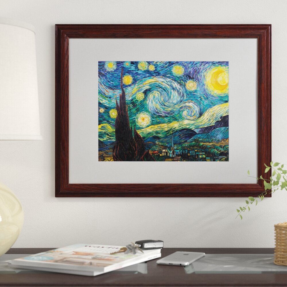 Vault W Artwork Starry Night by Vincent Van Gogh - Picture Frame Print ...