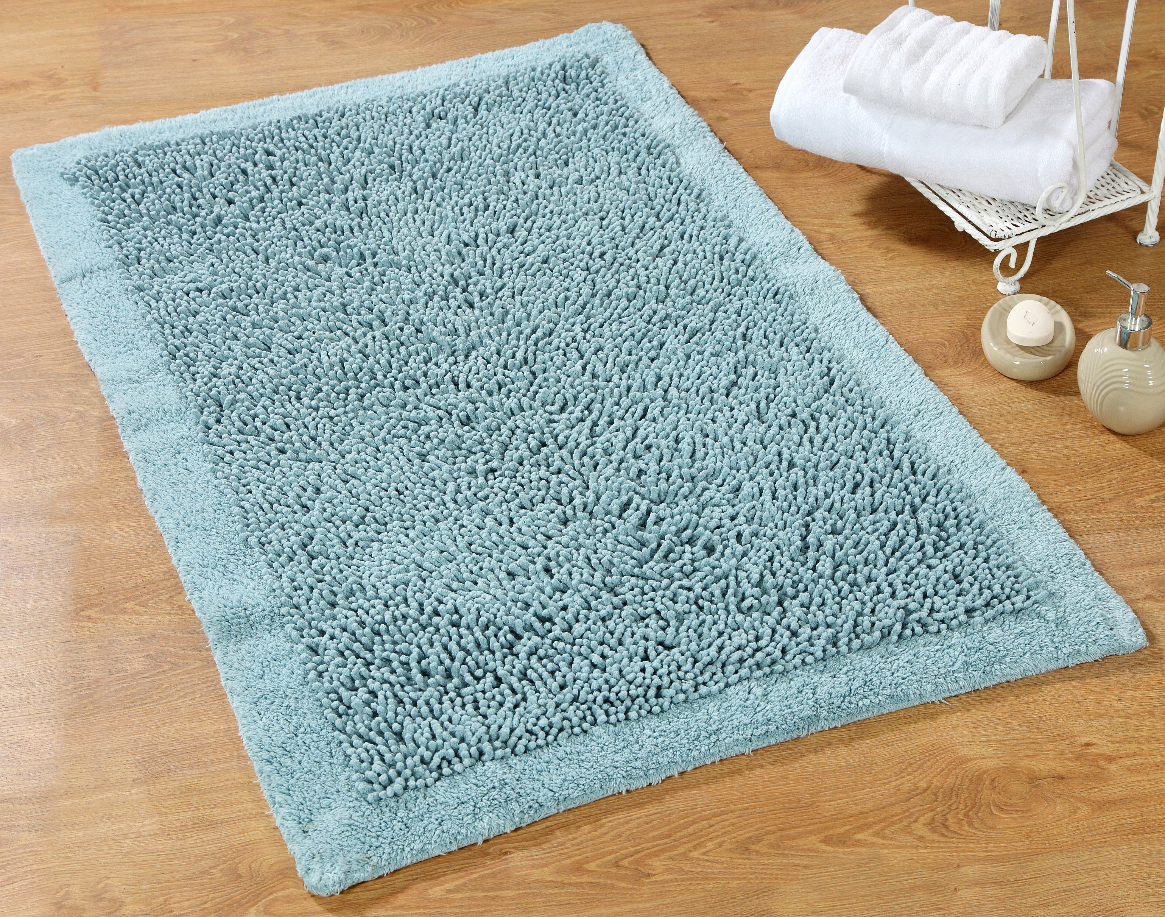 Langley Street Derrick Tufted Rectangle 100 Soft Cotton Non Slip Bath Rug Reviews Wayfair