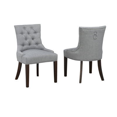 Letitia Upholstered Dining Chair Darby Home Co Upholstery Color Gray