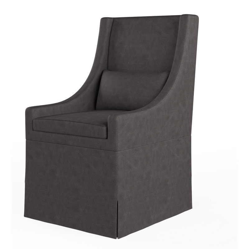 House Of Hampton Dante Genuine Leather Upholstered Dining Chair