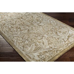 Acton Hand-Tufted Green Area Rug