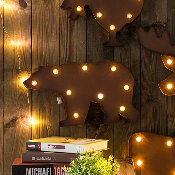 The Holiday Aisle Nadya Led Lighted Bear Wall Decor Wayfair