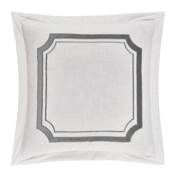 Gray And White Euro Sham Wayfair