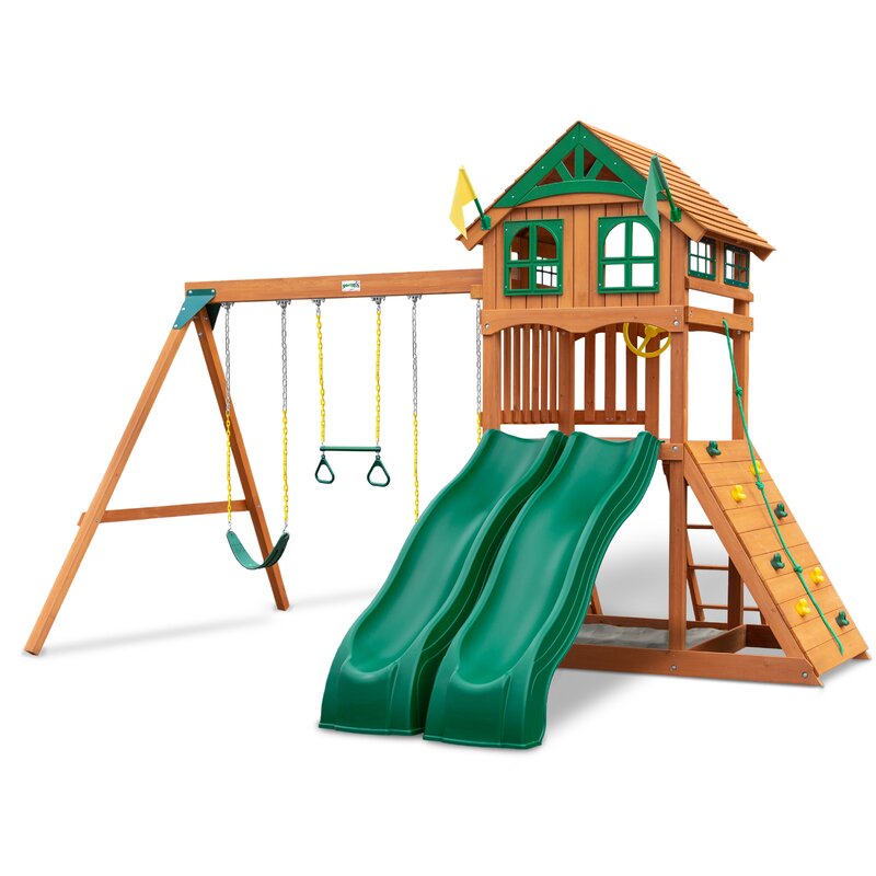 swing set 2 slides