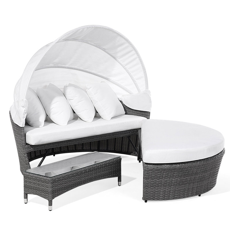 Sol 72 Outdoor 2 Piece Rattan Garden Daybed Set with ...
