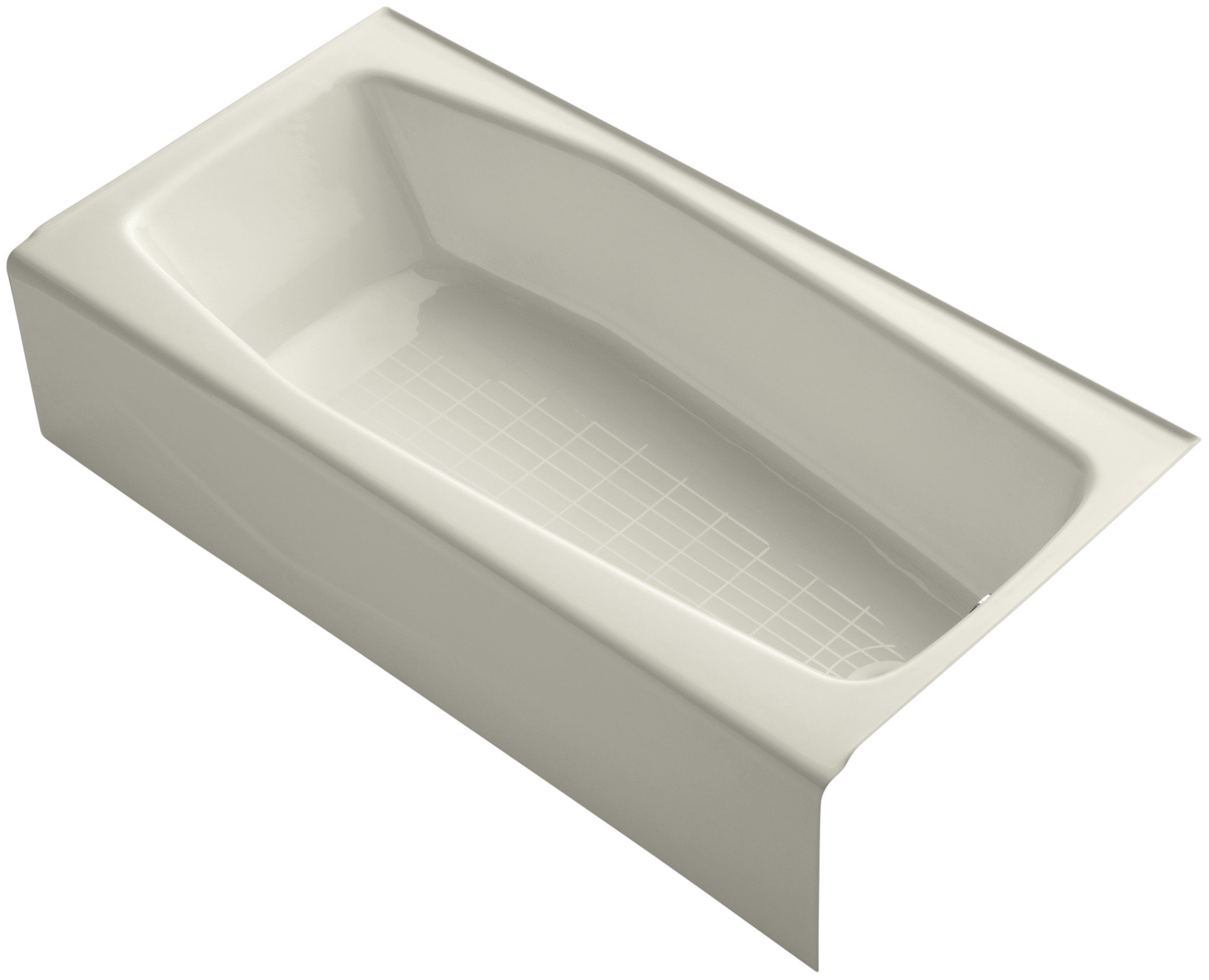 Kohler Villager 60" x 30" Alcove Soaking Cast Iron Bathtub & Reviews