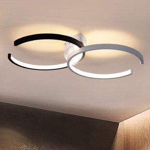 goldfarbene LED Decken Lampe dimmbar design Wohn Ess Schlaf Zimmer Flur Leuchte 