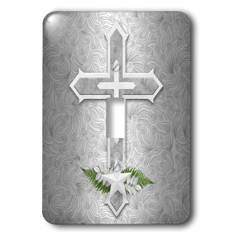 3drose Christian Cross 1 Gang Toggle Light Switch Wall Plate Wayfair
