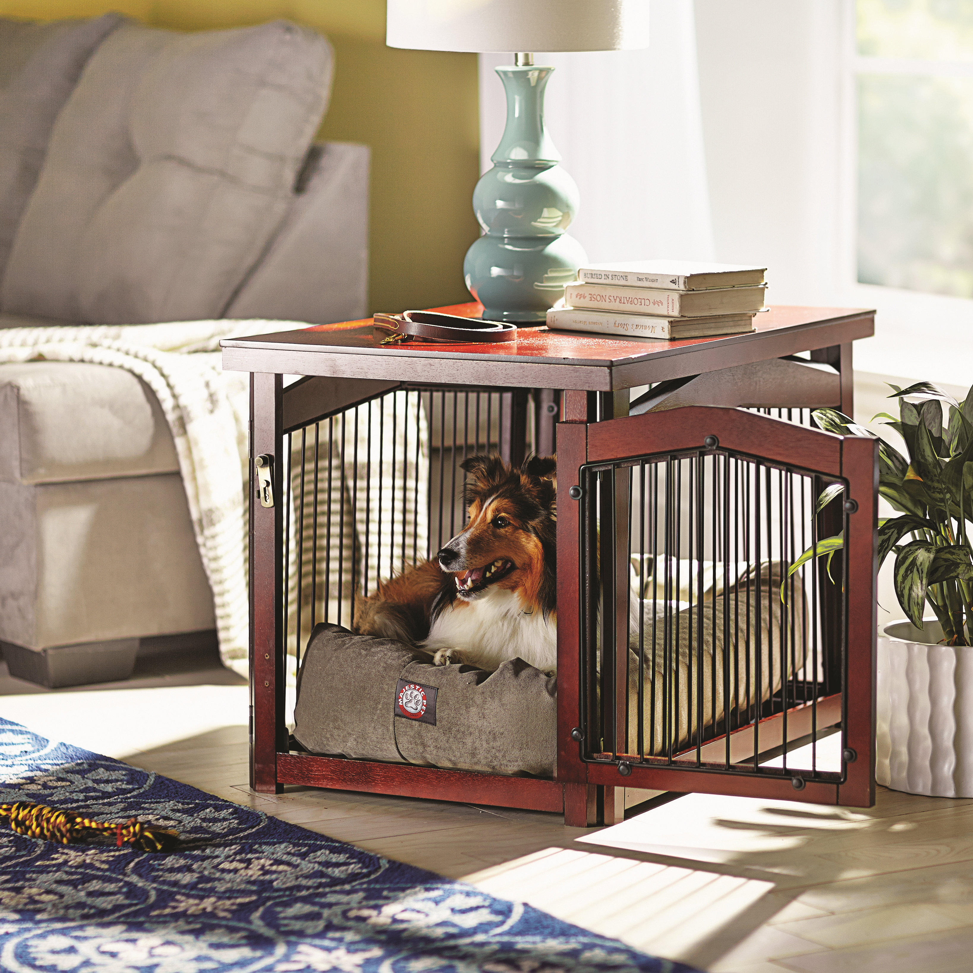 wayfair dog crate table