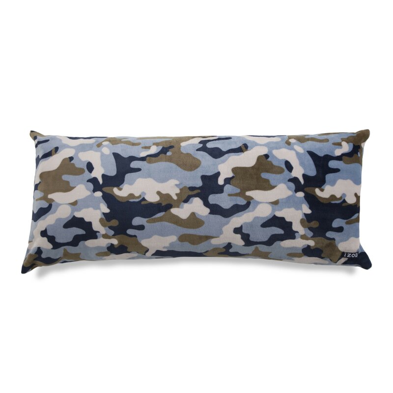 Izod Camouflage Printed Plush Polyfill Body Pillow Wayfair