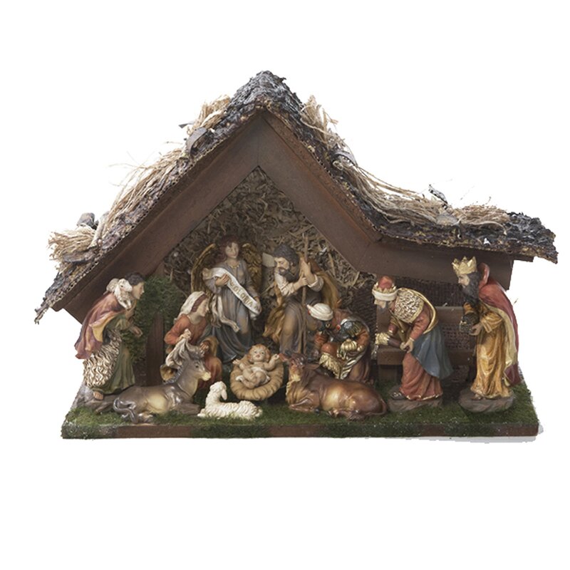 Kurt Adler 11 Piece Nativity Set & Reviews | Wayfair