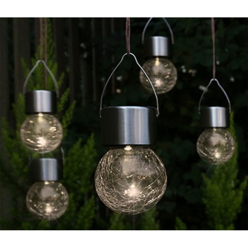 Sol 72 Outdoor Milagro 5 Piece Led Hanging Solar Garden Light Set