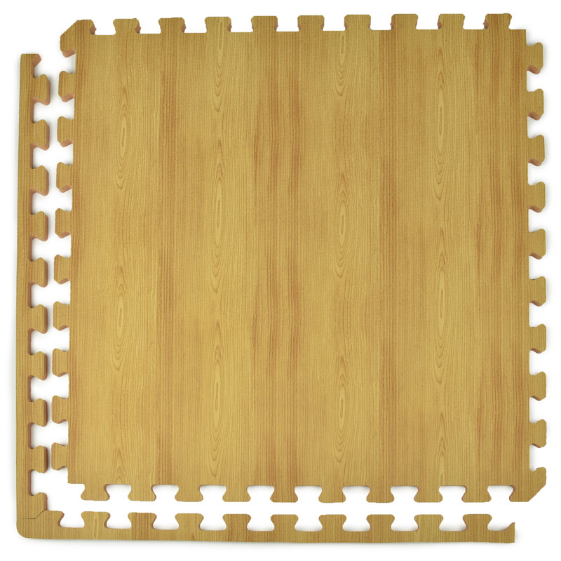 wood grain foam mats