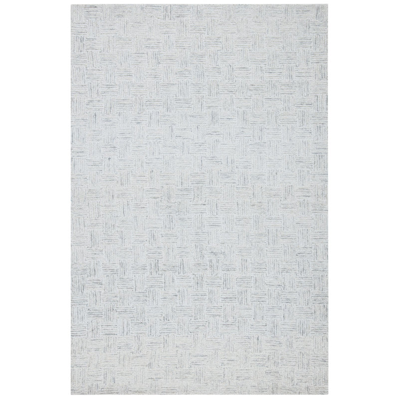 Ebern Designs Maebel Abstract Handmade Tufted Wool Light Brown Ivory Area Rug Wayfair